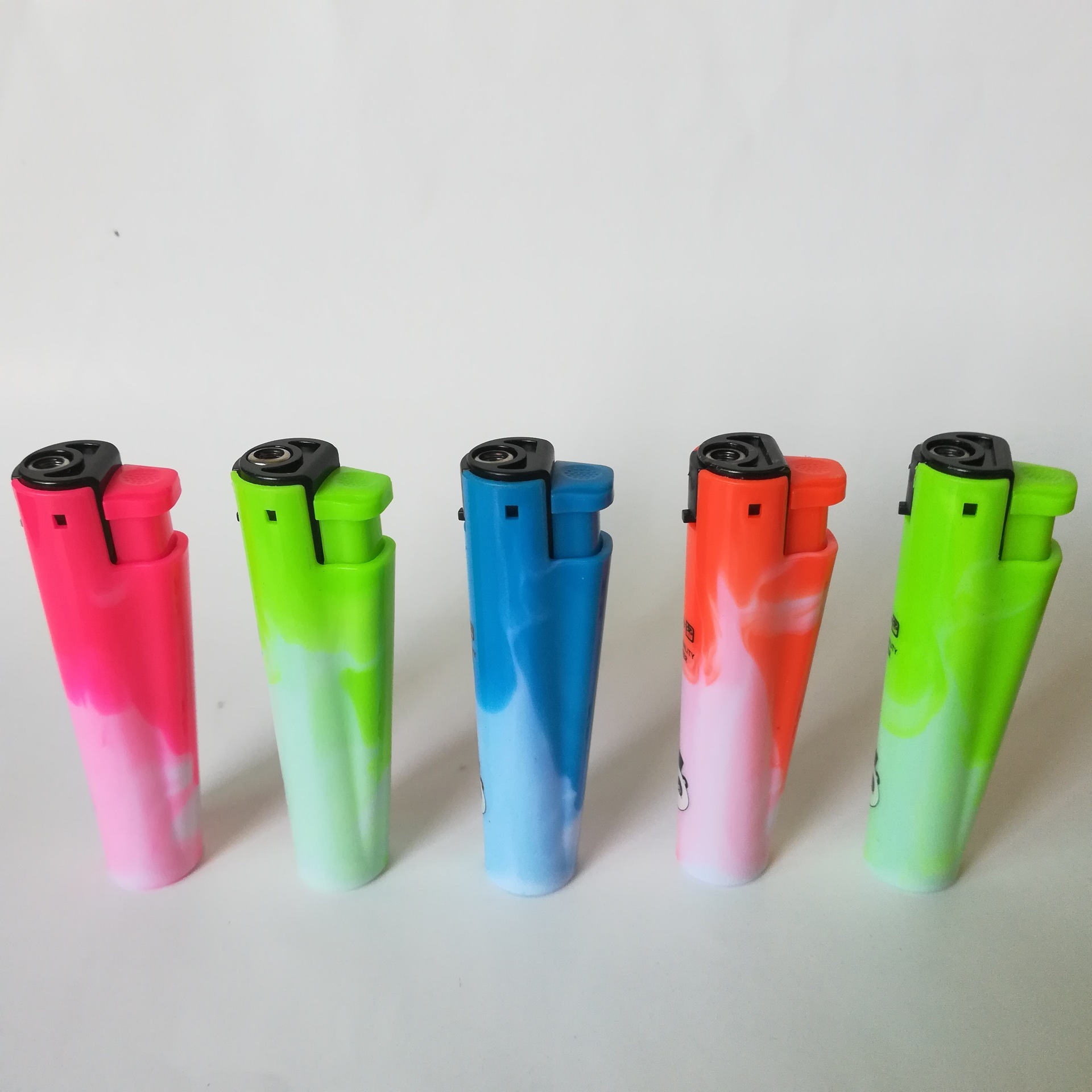 邵东福牌火机恒图烟具厂家直销598实五色可充气防风打火机