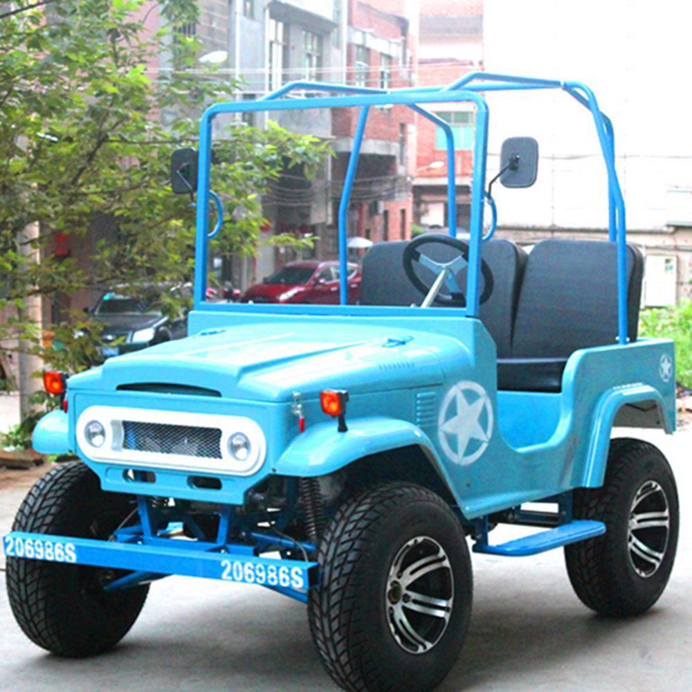 成人电动车吉普越野车油电混合电动四轮汽车敞篷越野车电动观光车