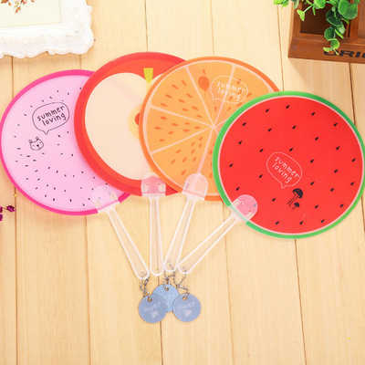 卡通 儿童塑料小扇子可爱男女式便携扇子批发夏季礼物