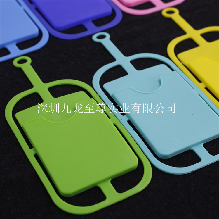 Silicone Lanyard Card Sets Silicone Mobile Phone Protective Cover Student Silicone Tag Cellphone Storage Bag Rope Accessories