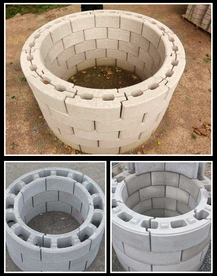 模块砖 大量现货直供砌块水泥井壁砖 厂家批发混凝土检查井模块砖