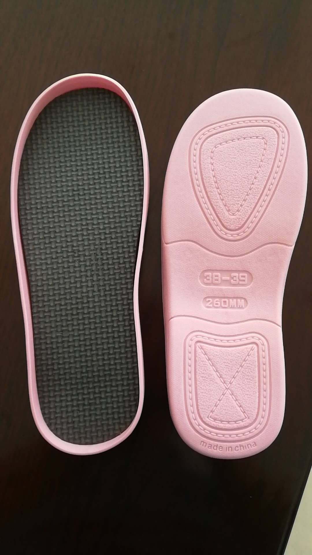 新款侧缝室内拖鞋底tpr内垫8毫米厚侧缝鞋底