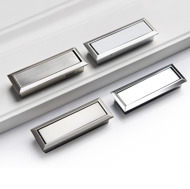 现代简约实心暗拉手内嵌式隐形暗装小拉手 衣柜门抽屉电视柜把手