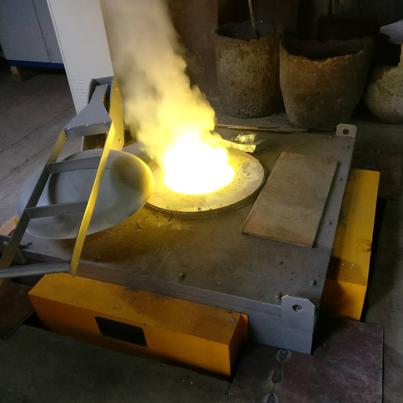 800kg坩埚式熔铜炉 硅碳棒加热小功率坩埚式熔铜炉 贵金属熔化炉