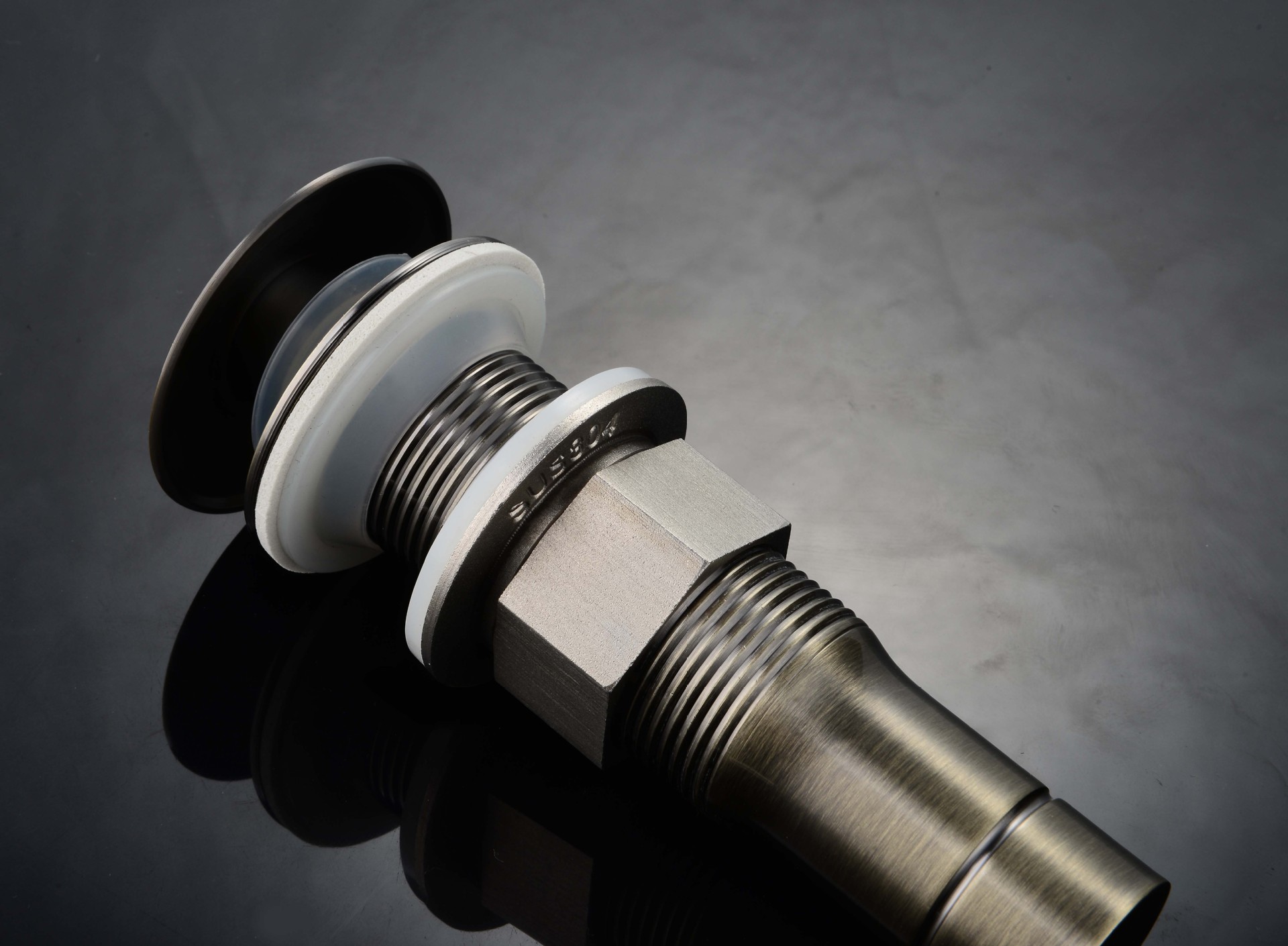 台上盆不锈钢一体下水器仿古陶瓷盆洗手池翻板大弹跳式去水器配件