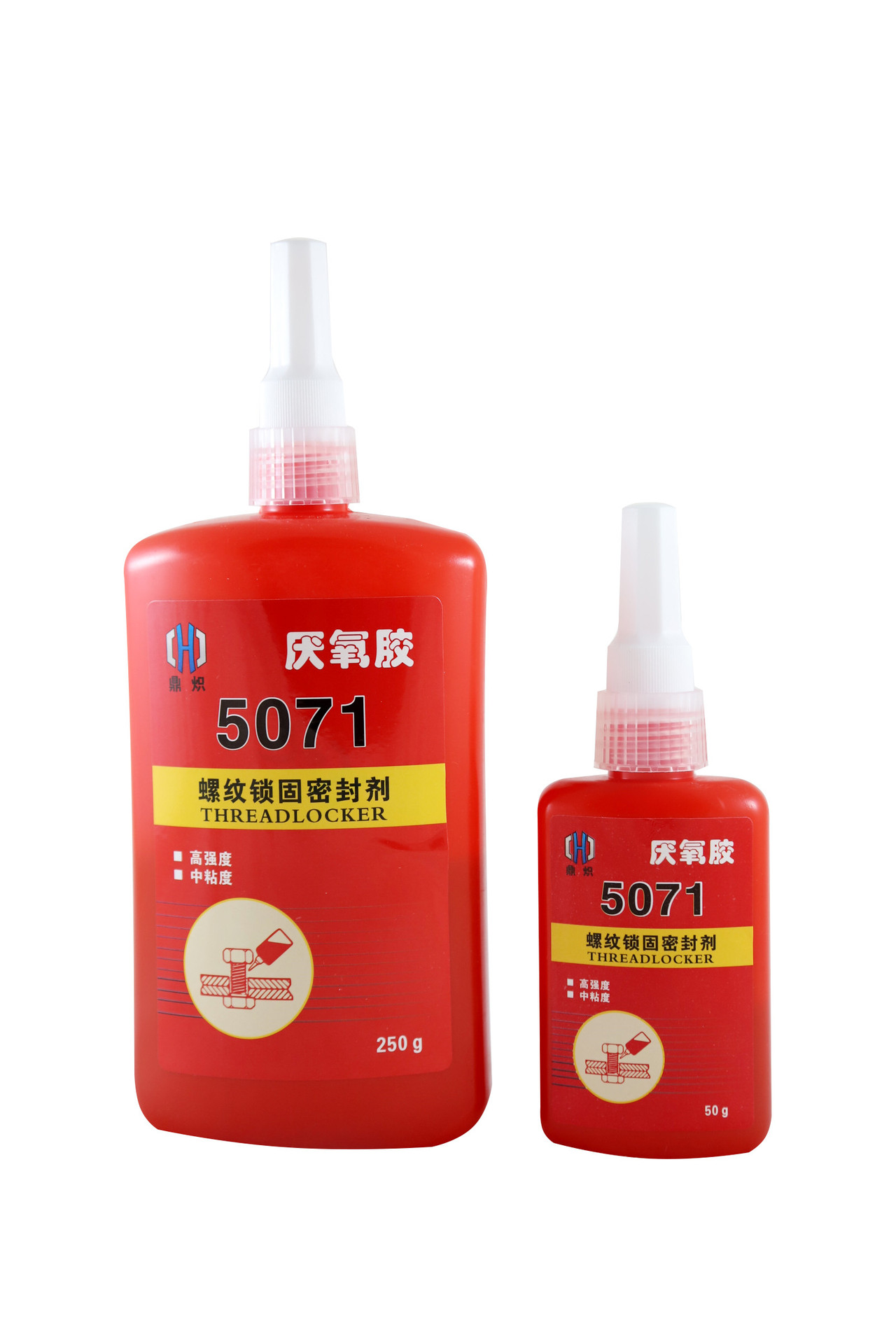 鼎炽5071厌氧胶 紧固胶 螺纹胶 工具净水器胶水 高强度红色螺丝胶