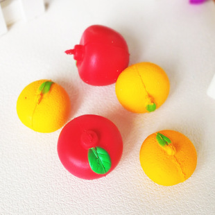 pu仿真水果橘子模型苹果 摄影摆拍道具儿童玩具摆设 迷你小桔子