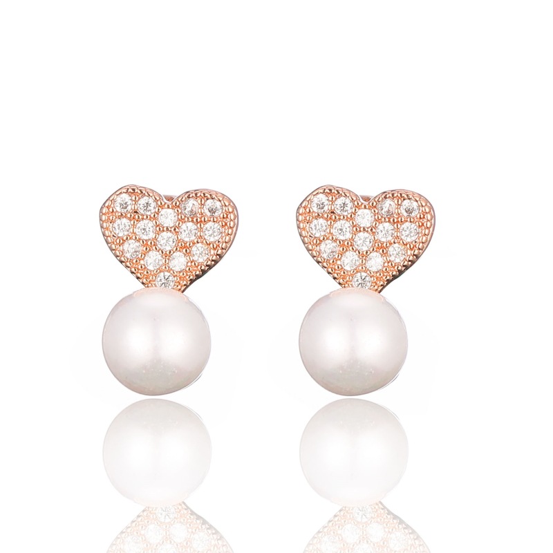 创美首饰百搭配饰aaa级锆石字母耳钉女时尚淑女耳环外贸货源耳饰