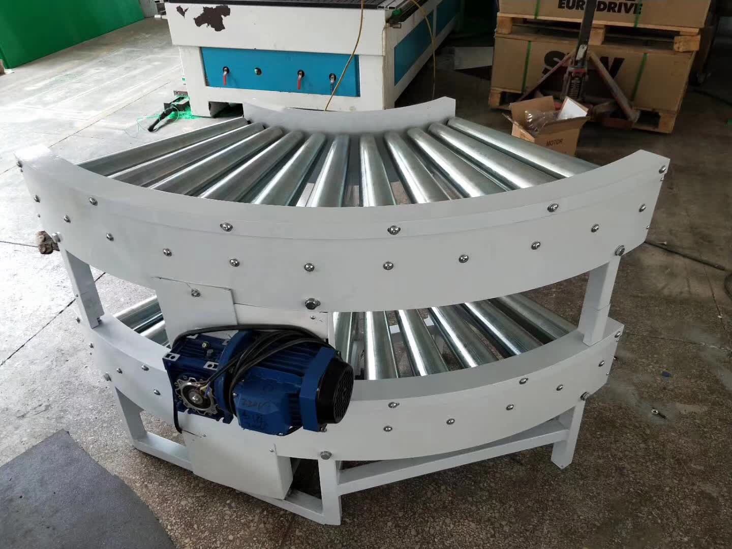 厂家直销物流180度转弯机 网带转弯机 食品皮带转弯机