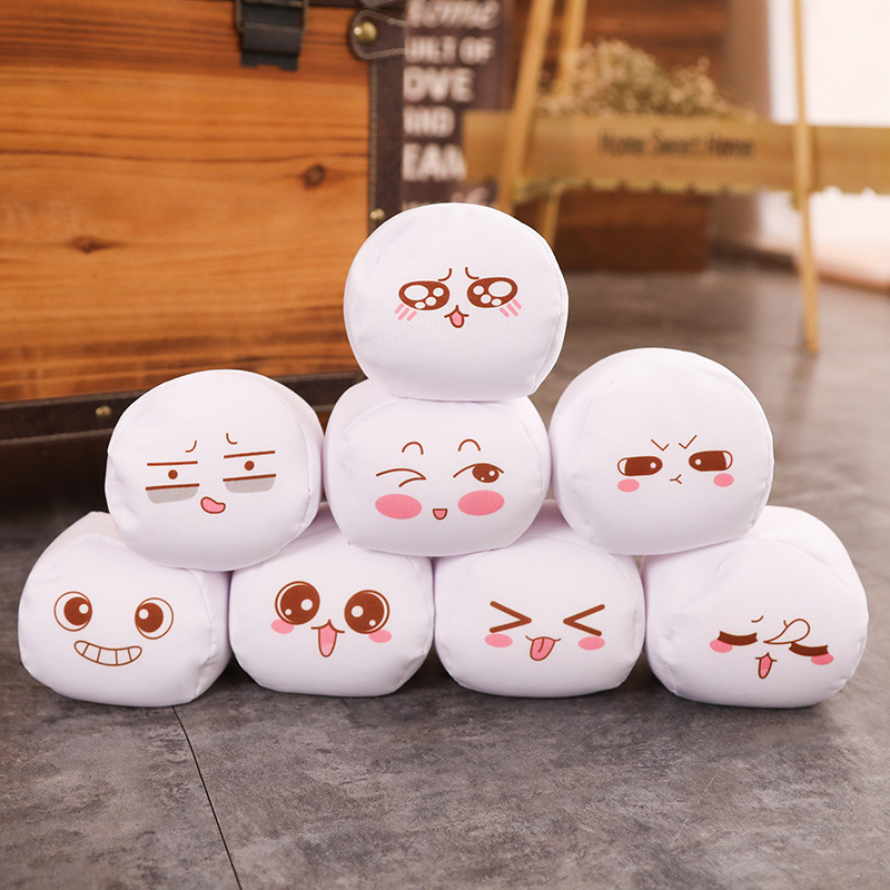 创意一大袋汤圆表情抱枕毛绒玩具零食物汤团公仔儿童女生玩偶