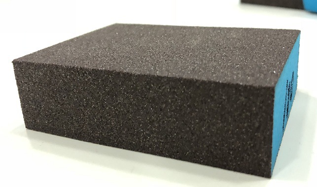 弹性磨块手磨块 高密度棕砂海绵砂块 木工打磨抛光金刚石海绵砂块