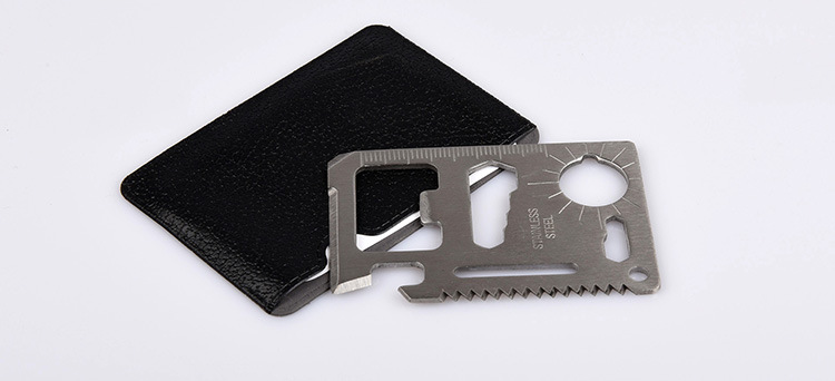 大号军刀卡多功能救生卡万能野营工具卡 好质量款 30g