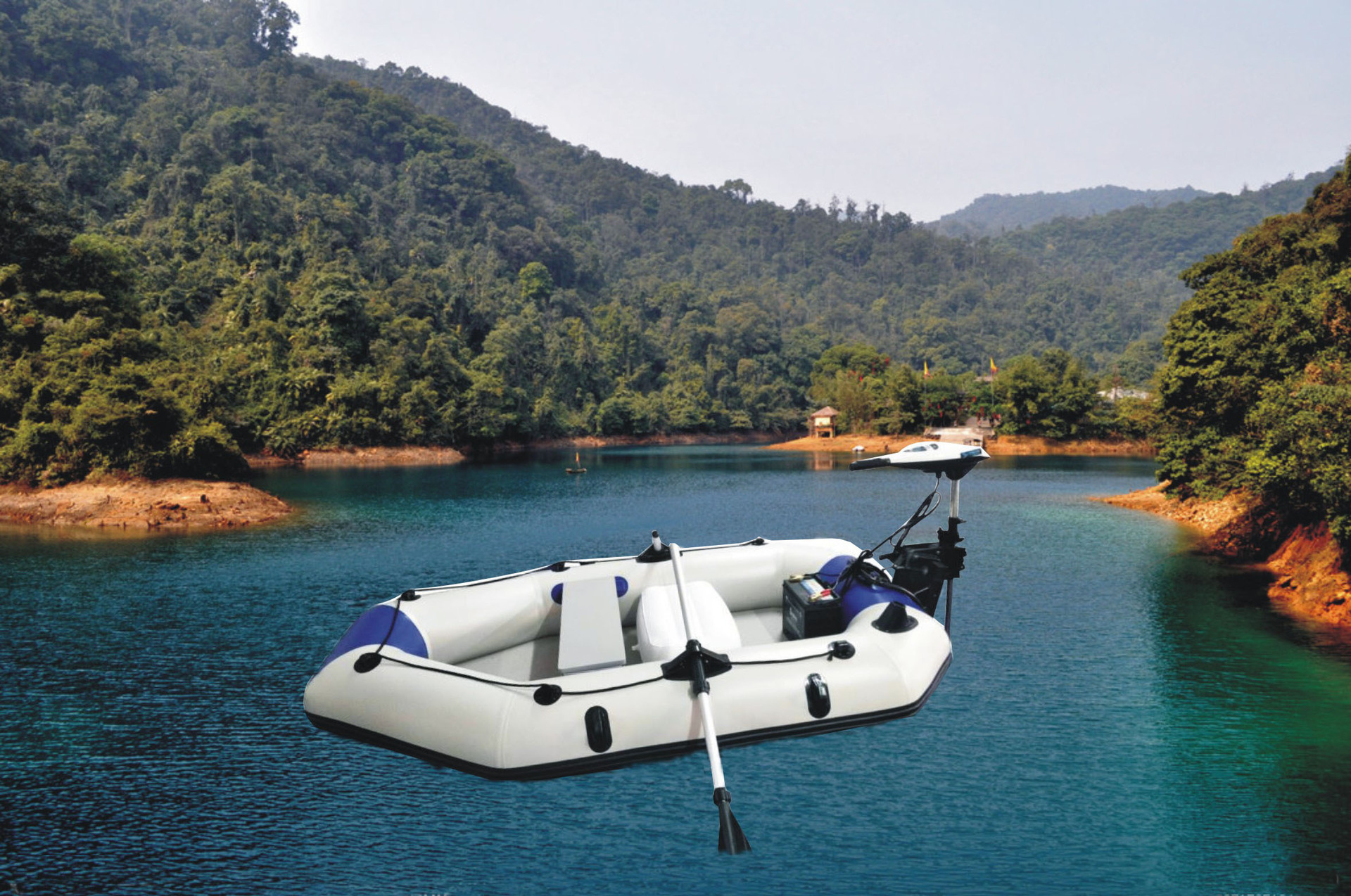 夹网充气钓鱼船