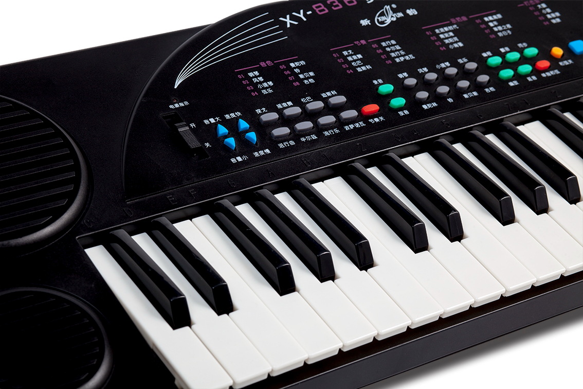新韵836儿童电子琴多功能42键送歌谱双喇叭音质优xy-836电子琴