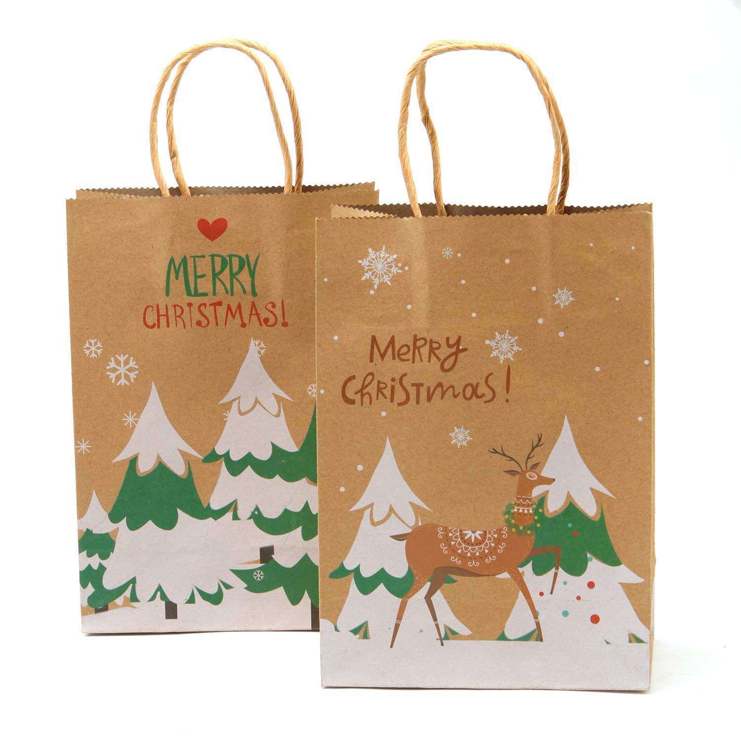 新款创意时尚礼品袋 圣诞老人 印花纸袋书手提袋圣诞礼物袋