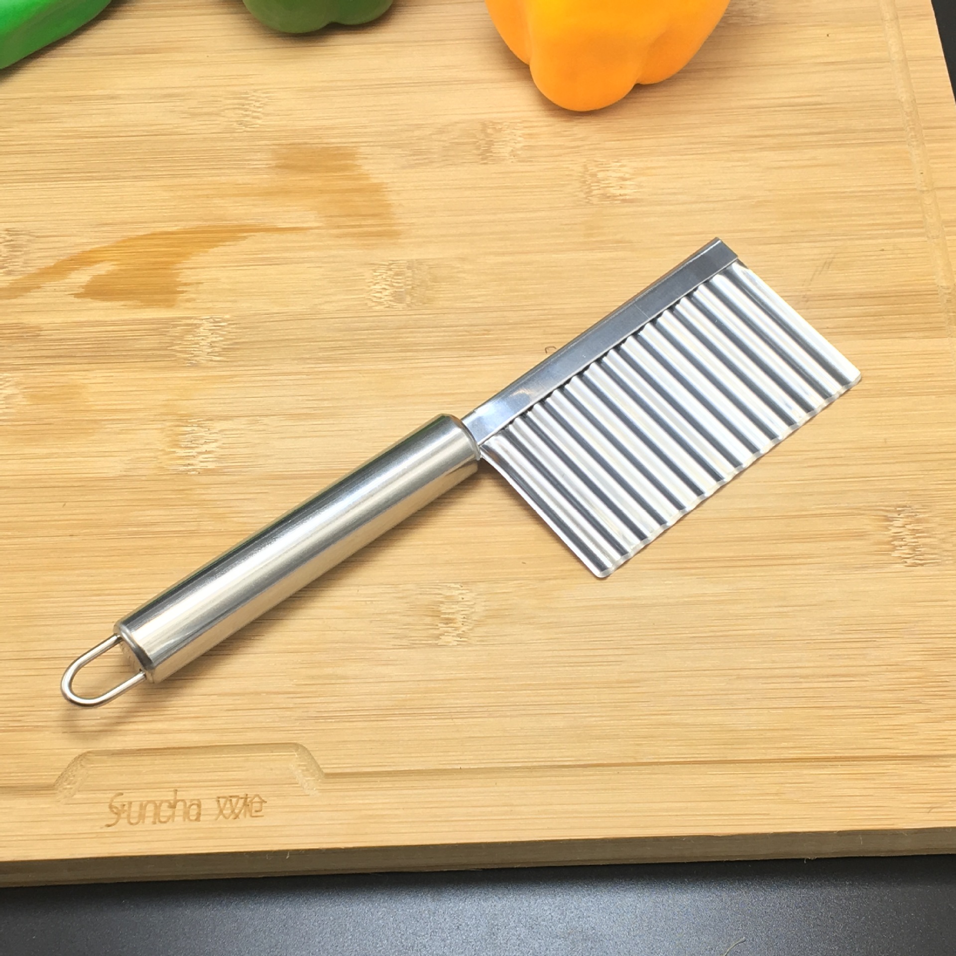 狼牙土豆刀 波浪切 手工切皂刀 钢柄波纹刀 不锈钢波浪刀 薯条切