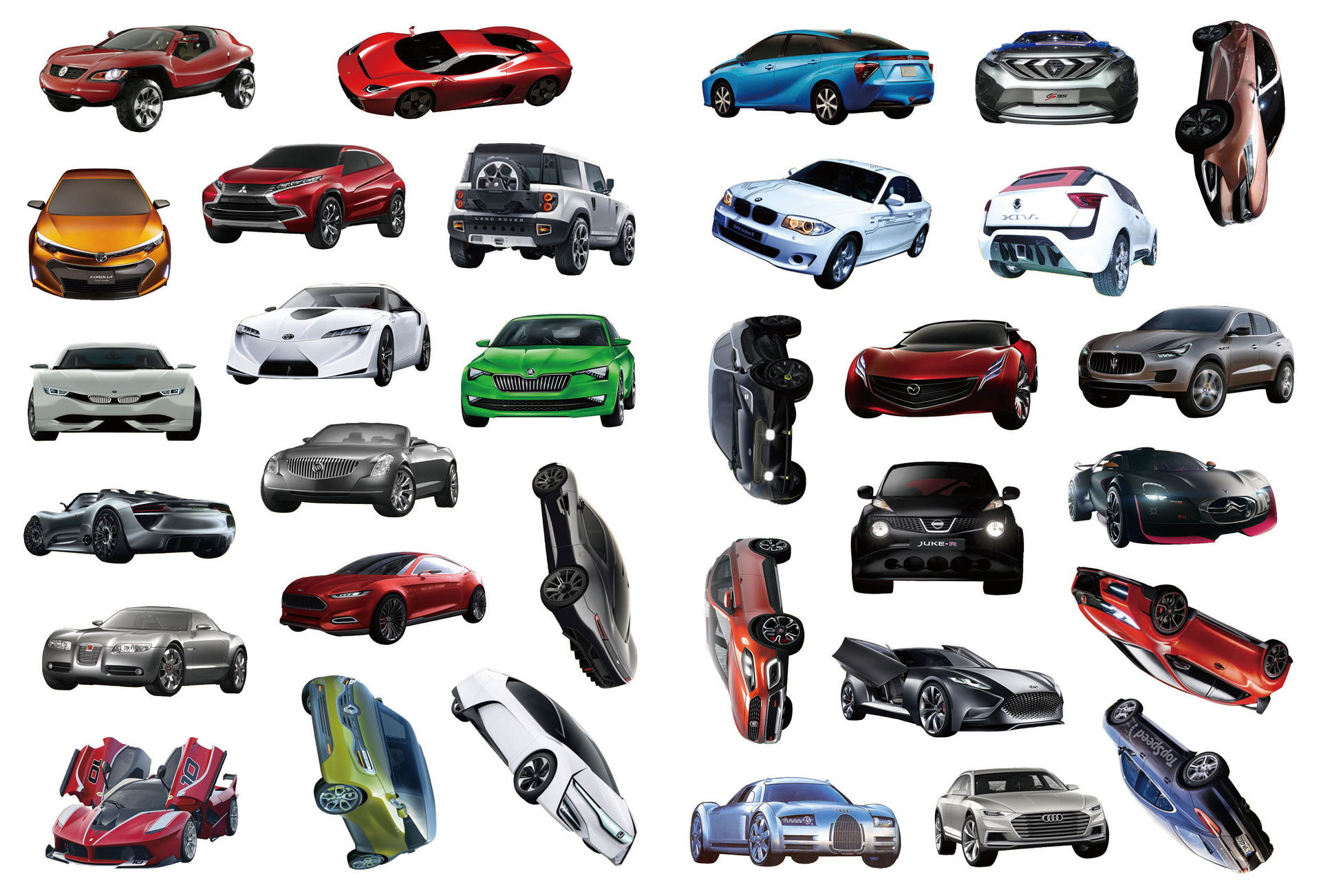 《梦幻概念车》小车迷贴纸