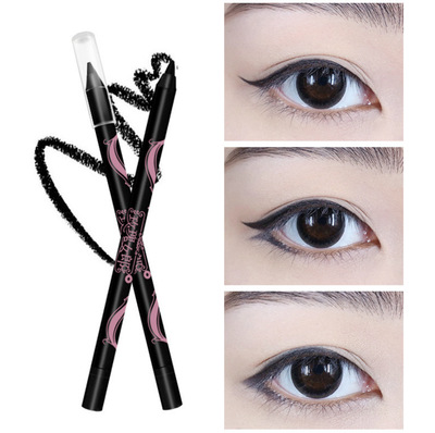 玫瑰女郎防水眼线笔易画不脱妆持久酷黑魅力eyeliner眼线胶笔