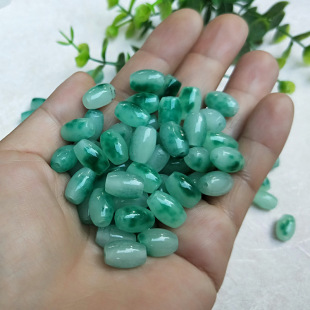 批发玉米珠石英岩玉散珠飘青色路路通珠子转运珠手链挂绳项链配件