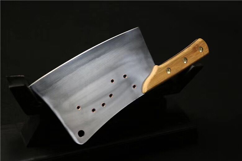 龙泉菜刀木柄厨房刀具锰钢厨用砍骨刀 斩切刀礼品刀具厂家代发