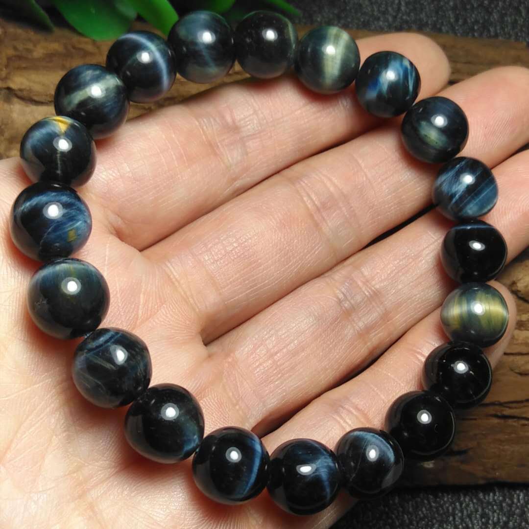 厂价供应 时尚精品原色蓝虎眼石手串 精品无优化蓝虎睛石手串