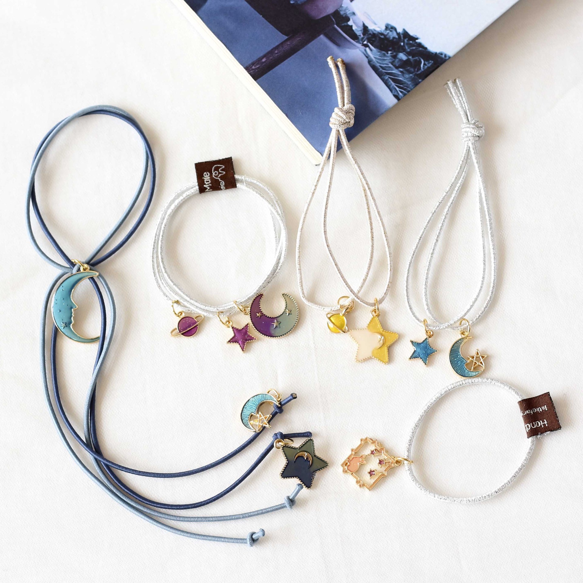 星空发圈少女发绳韩国简约绑头发皮筋头绳清新个性丸子头成人发饰