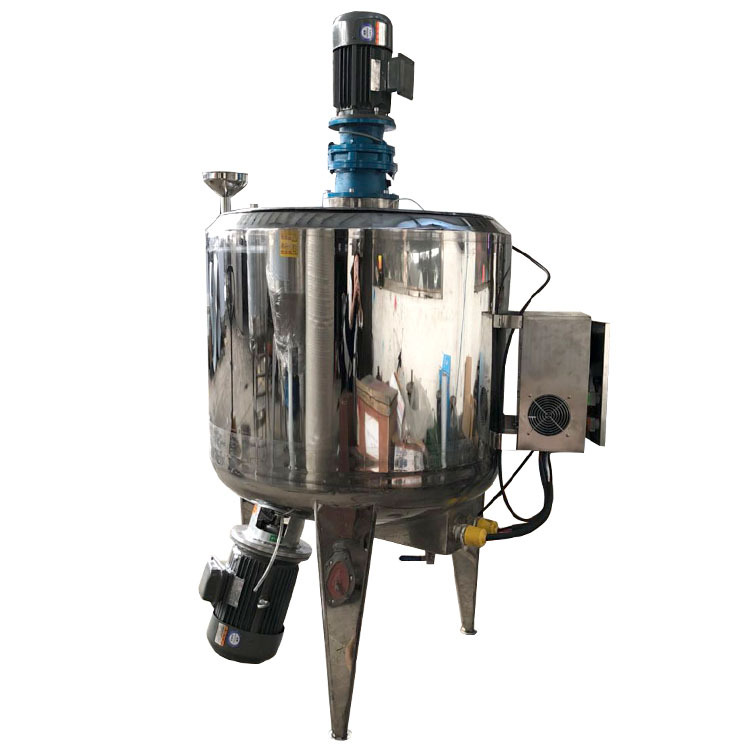 供应洗衣液乳化均质搅拌罐日化清洗剂调配罐化工304电加热搅拌桶