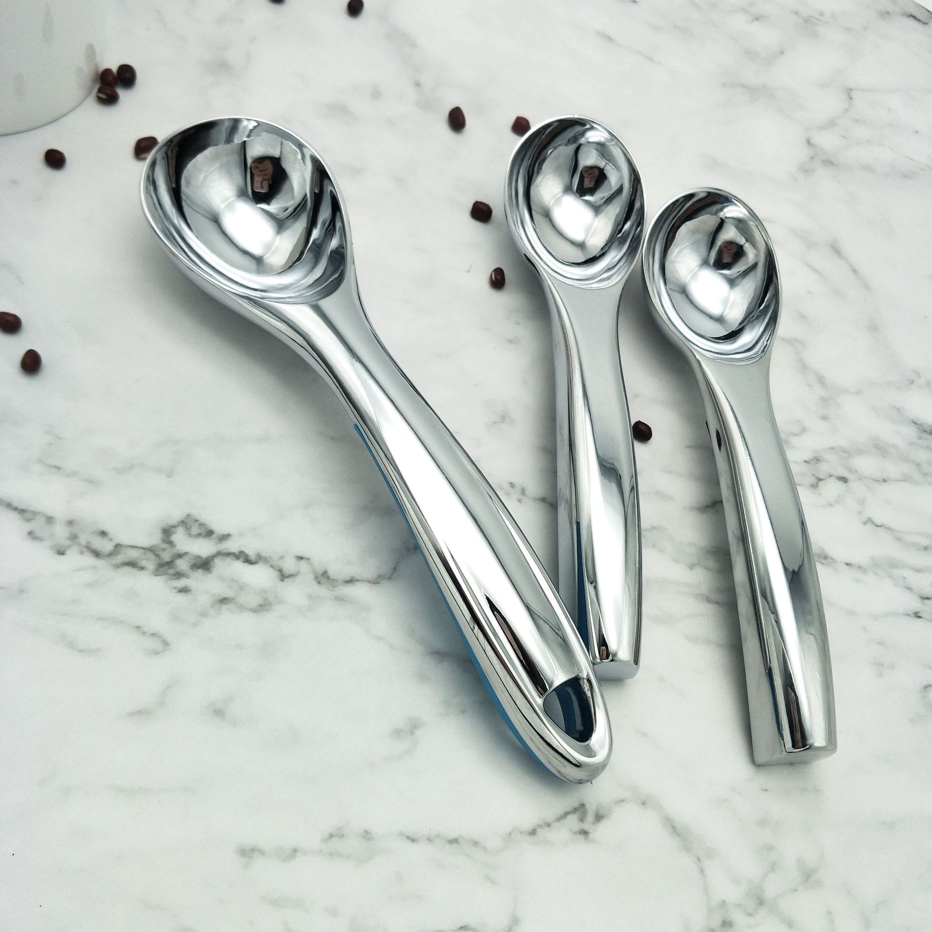 现货供应跨境热销锌合金冰淇淋勺雪糕勺水果挖球器挖球勺高档加厚