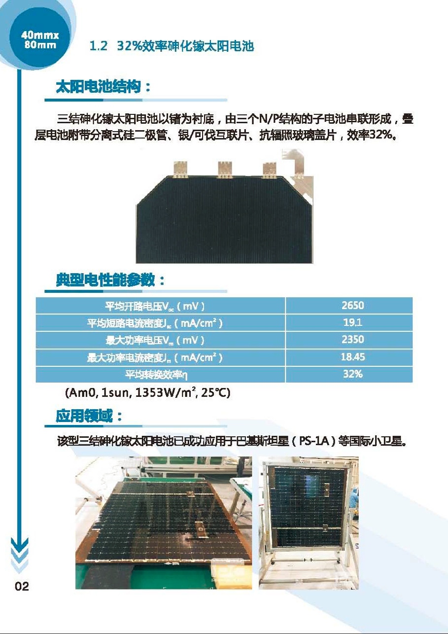 32%效率砷化镓太阳电池