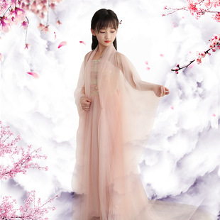 三生三世古装白浅同款儿童古装服装仙女装女童汉服舞蹈写真演出服