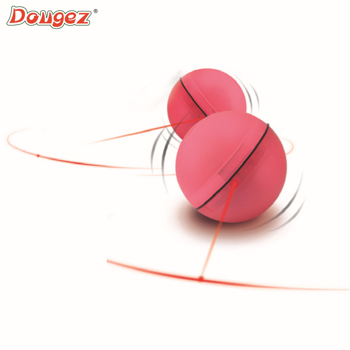 电动猫玩具闪光滚动球led激光镭射逗猫球 互动智能宠物玩具送电池