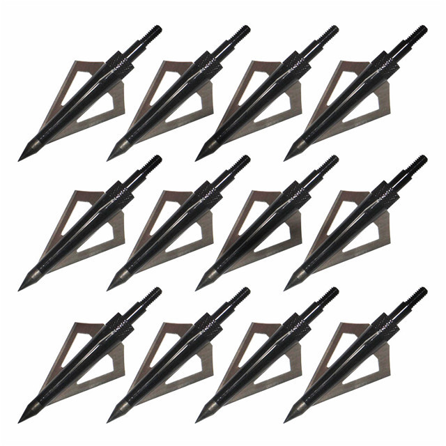 弓箭射箭配件 100格令翡翠箭头适合各种规格碳箭杆用跨境户外用品