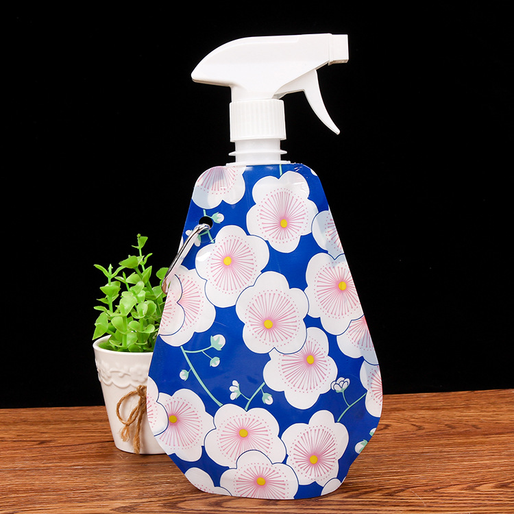 Manufacturer's Customized Folding Sprinkling Can Pe Flower Sprayer Cartoon Folding Water Bag Spray Water Bag Kettle
