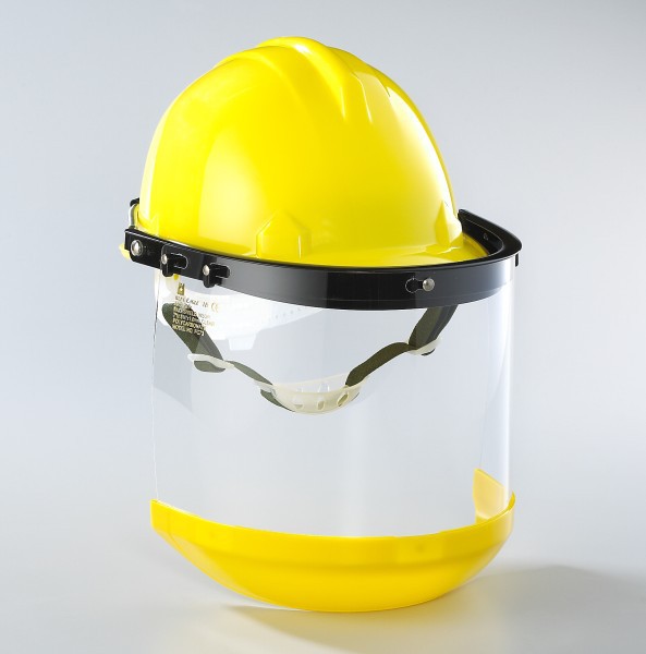 blue eagle蓝鹰防护面罩安全面屏夹帽式pc透明面罩防喷溅防冲击