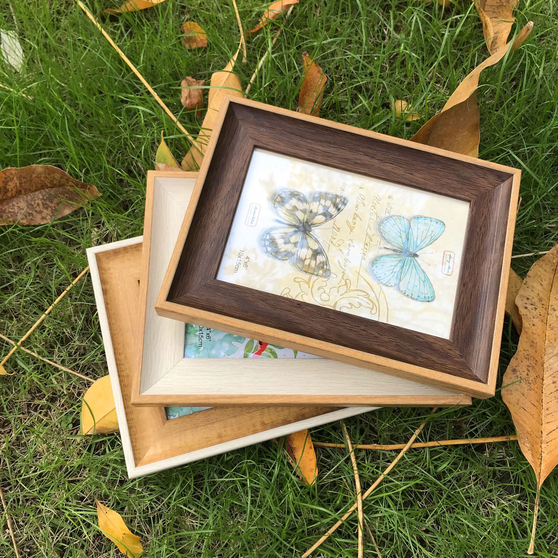 彩色ins相框摆台画框组合现代简约小相框可爱创意欧式复古相框7寸