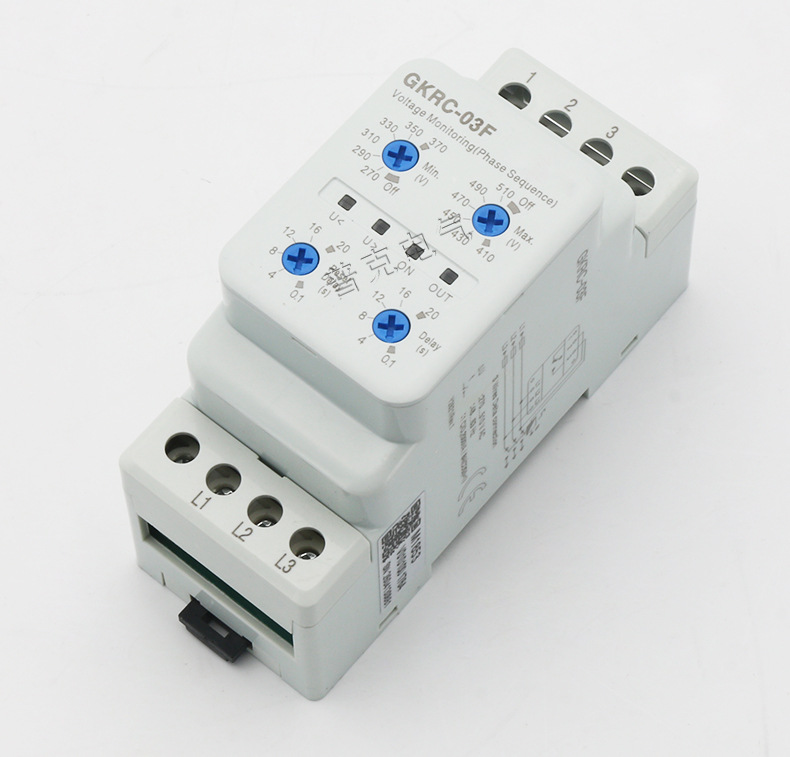 过欠压保护器 gkrc-03f 新款 相序保护继电器 dgkrc-03f 三相三线