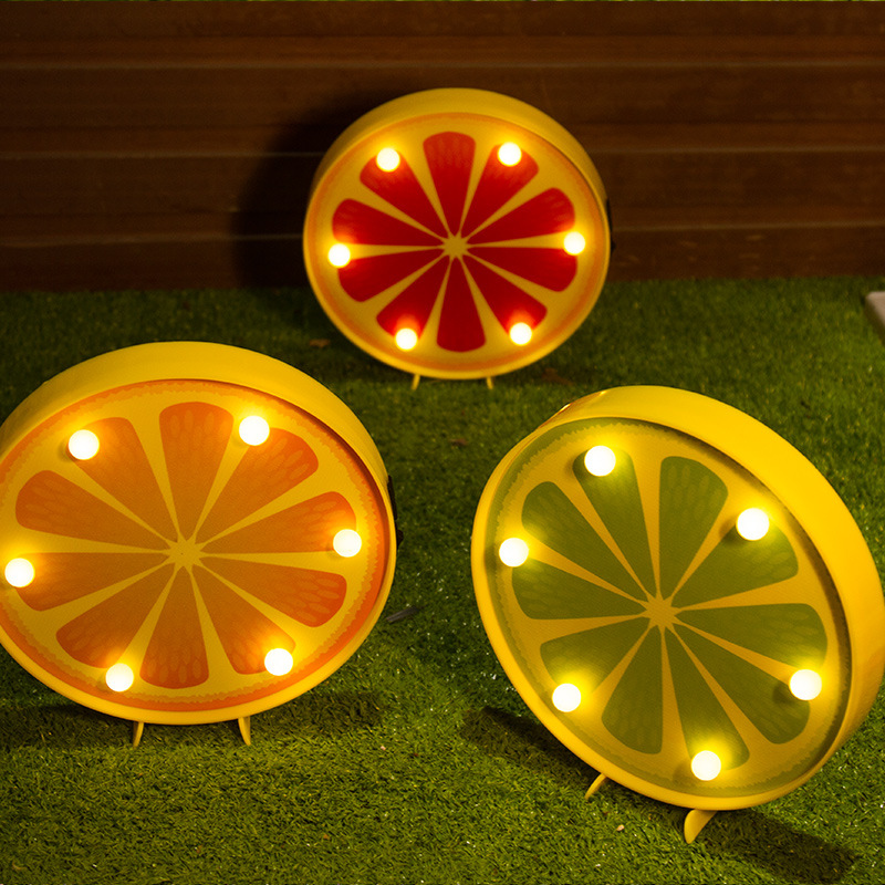 水果系列摆台造型灯新品原创个性夜灯电池usb两用护眼节能装饰灯