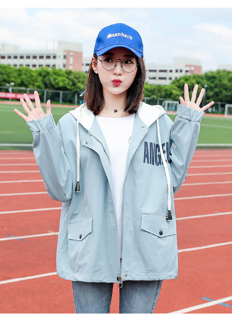 中学生外套女秋装新款韩版百搭初中高中生上衣学院风春秋外衣