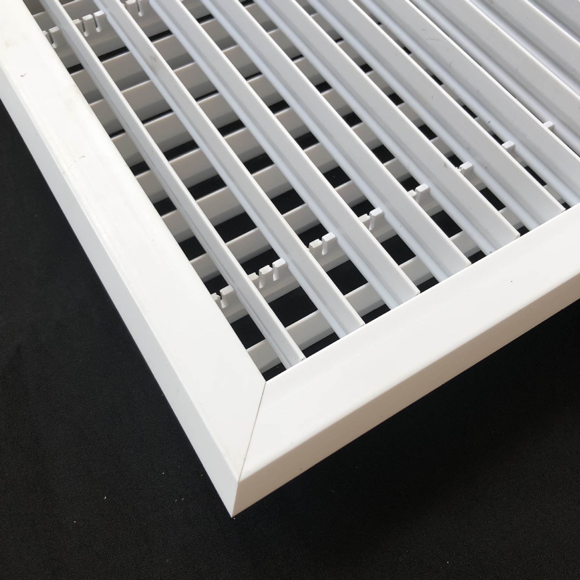 厂家直销abs塑料防结露双层可调百叶送风口加工定制