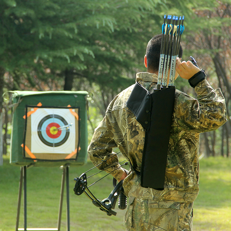 双背带三管箭壶箭袋可背可挂箭囊箭筒弓箭射箭箭包弓箭袋厂家直销