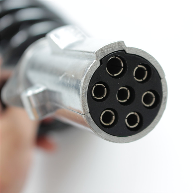 原产地 j6七孔电线/七芯线接头插座/半挂车7芯连接线/拖车弹簧线