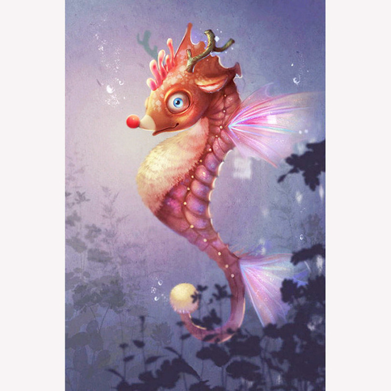 外贸爆款 速卖通wish亚马逊ebay 海马 俄罗斯热卖 钻石画