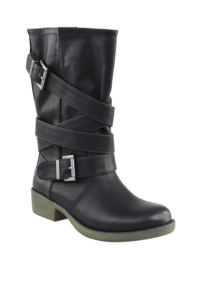 rondon rag 女士休闲时尚平底高跟罗马靴