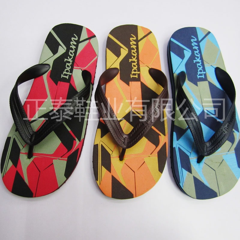 factory customized slice eva composite bottom flip-flops men‘s flip-flops can be customized logo pattern