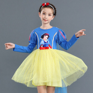 2018新款秋冬季白雪公主裙子女童夏装儿童连衣裙洋气公主裙8858