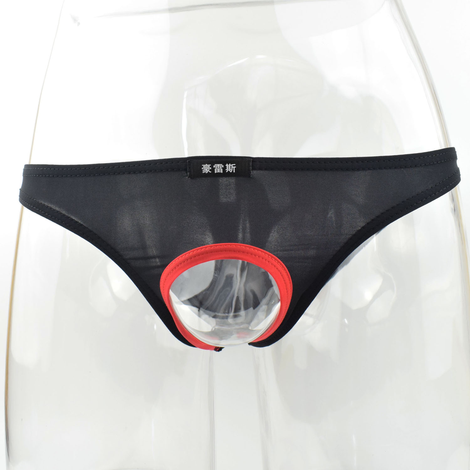 跨境专供wish ebay男士性感冰丝三角裤 镂空诱惑丝滑男士内裤b142