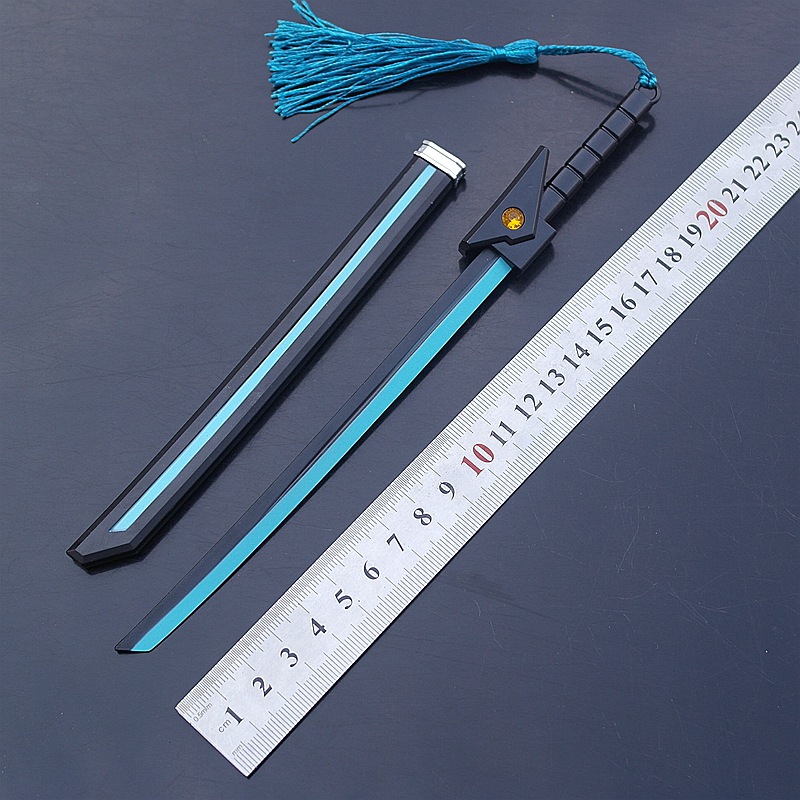 荣耀英雄武器周边宫本武藏合金装备带剑鞘兵器模型钥匙扣未开刃