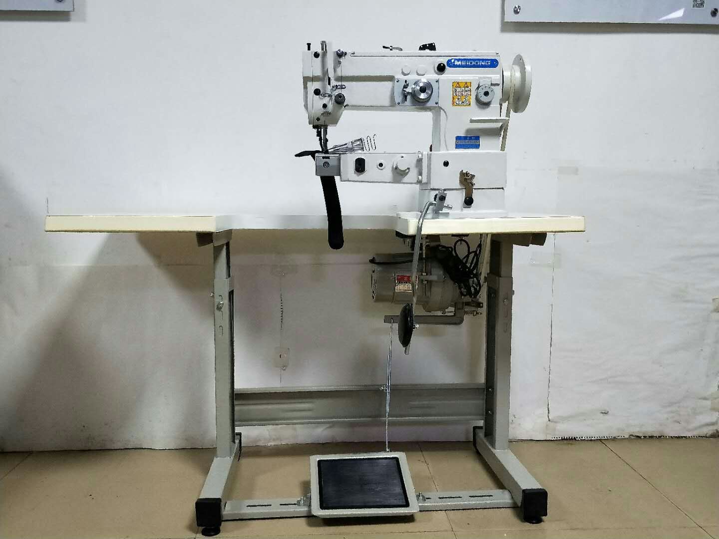 小嘴大梭可人字包边机 横筒式上下同步人字同步车 厚料工业缝纫机