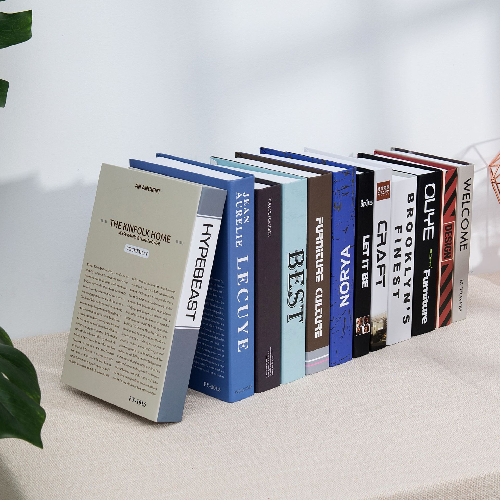 新品北欧简约装饰书假书摆件书房仿真书籍摆设摄影道具书厂家批发