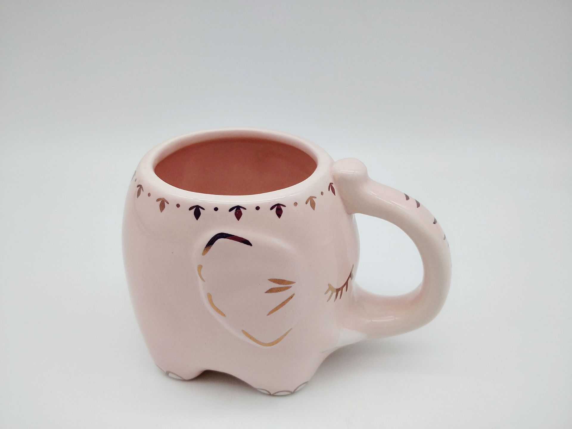 创意卡通大象陶瓷马克杯定制 厂家批发定做logo随手礼品杯水杯